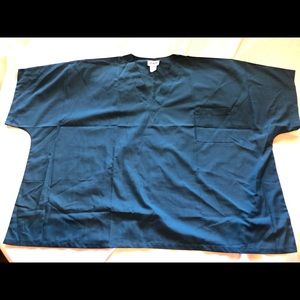 AMS SCRUB UNIFORM TOP 5XL UNISEX Caribbean Green